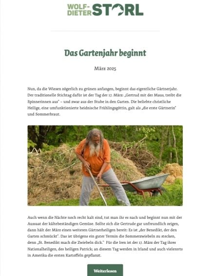 Das Gartenjahr beginnt